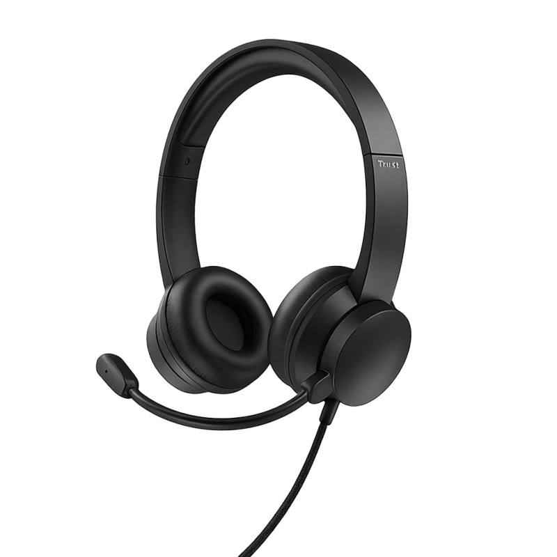 AURICULAR TRUST USB RYDO NEGRO | Matalon S.A.