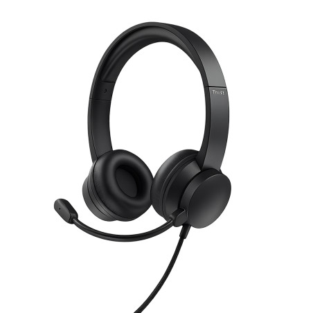 AURICULAR TRUST USB RYDO NEGRO | Matalon S.A.