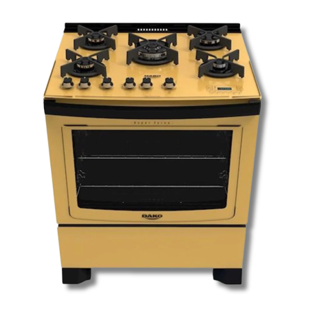 Cocina Dako Turbo Glass 5 Hornallas | Enrique Matalon S.A. | Horno 100L y Triple Llama