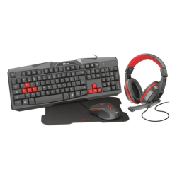 Kit Gamer Ziva 4 en 1 | Enrique Matalon S.A. | Teclado LED, Mouse 3000 DPI, Auricular y Pad