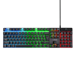 Teclado Gamer Trust GXT835 Azor | Matalon S.A. | RGB Rainbow USB