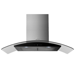 Campana Midea 90 cm Inox c/ Vidrio | Matalon S.A. | Silenciosa y Potente