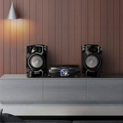 Mini Componente Panasonic SC-AKX520PSK | Matalon S.A. | 7150W con Bluetooth y Memoria Interna