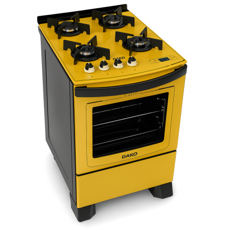 Cocina Dakolors 4 Hornallas | Enrique Matalon S.A. | Vidrio Templado y Luz de Horno