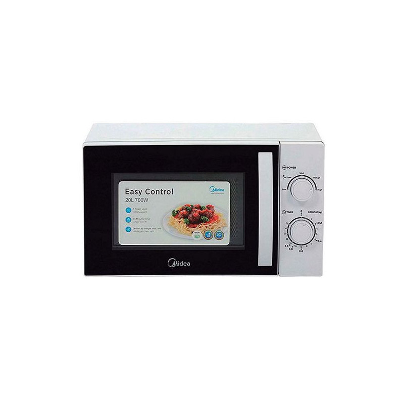 Microondas Midea 20 L 700 W Blanco Analógico | Matalon S.A. | Garantía 1 año